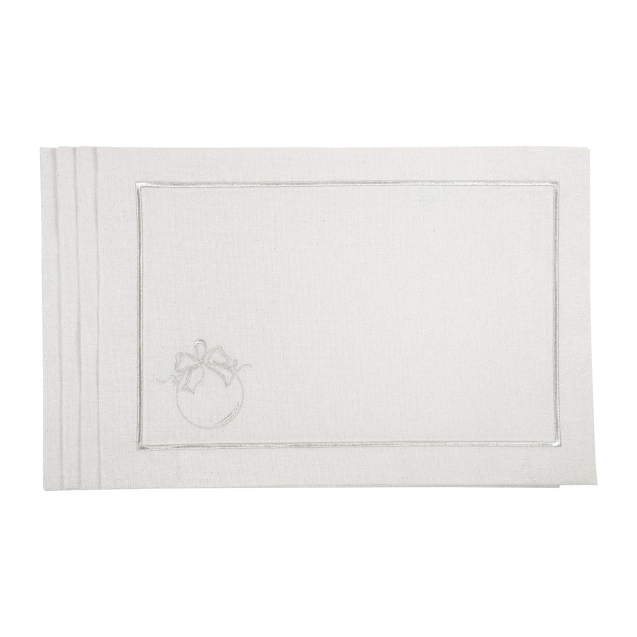 Podkładki Christmas Bauble Silverline - 4 sztuki