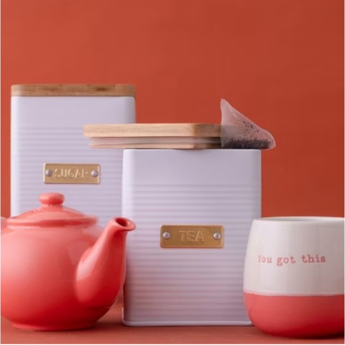 Pojemnik na herbatę biały Otto Square, 1600 ml, Typhoon