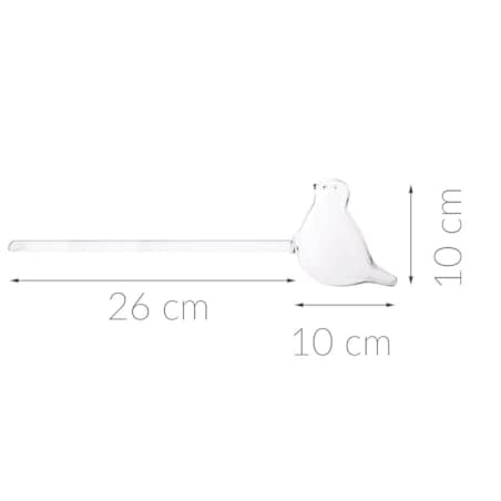 Szklany nawadniacz do podlewania roślin PTAK - 2 sztuki w komplecie