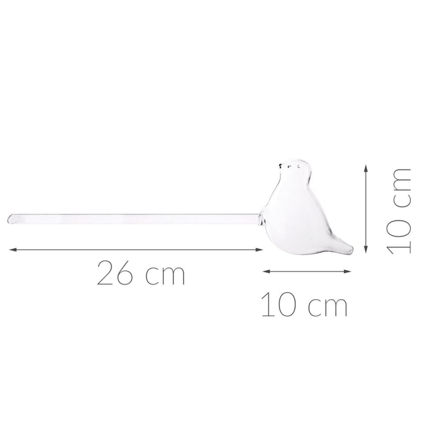 Szklany nawadniacz do podlewania roślin PTAK - 2 sztuki w komplecie