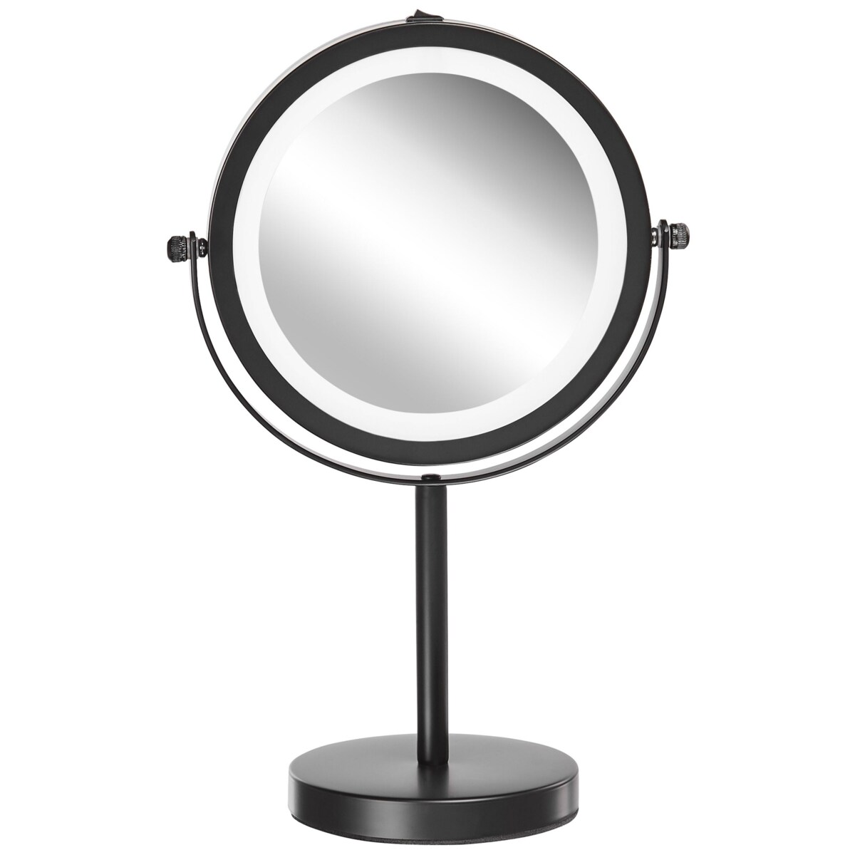 Lusterko kosmetyczne LED ø 17 cm czarne TUCHAN