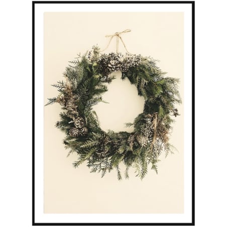 Poster Story, Plakat, Obraz - Leśny Wieniec Zimowy, wymiary 50 x 70 cm