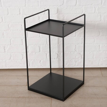 Stoliki kawowe loftowe czarne COMO, 2 sztuki