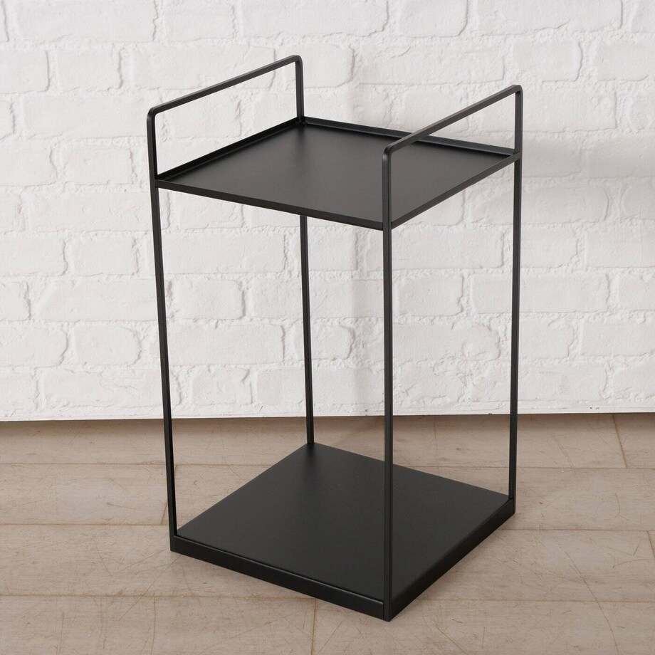 Stoliki kawowe loftowe czarne COMO, 2 sztuki