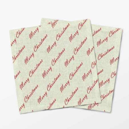 Serwetki świąteczne - Merry Christmas - napis (2 szt.)