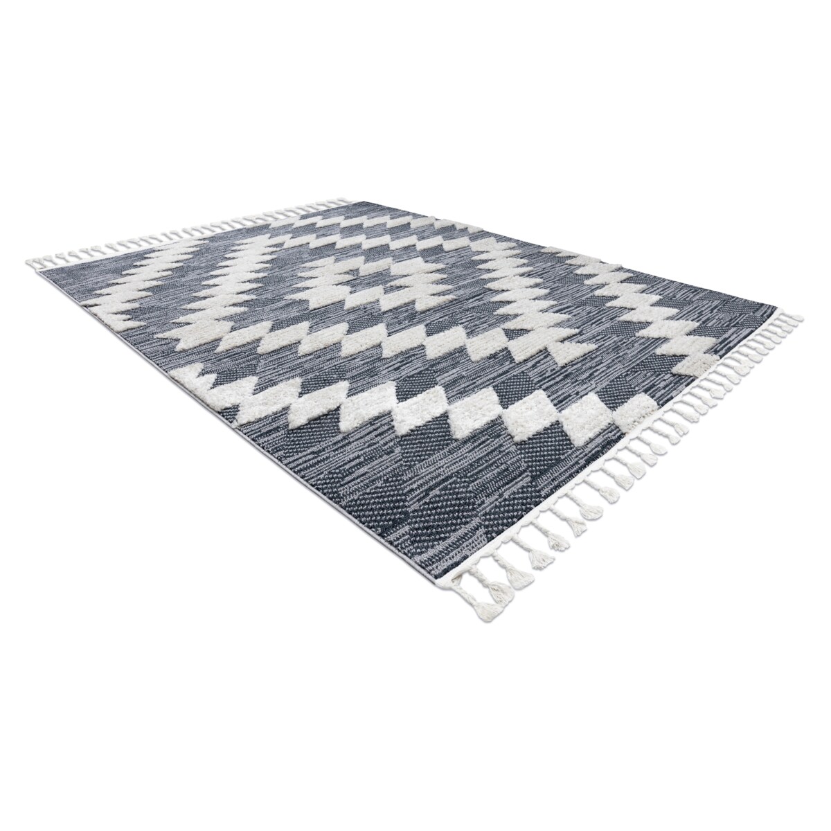 Dywan SEVILLA Z250A romby niebieski / szary 80x150 cm