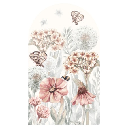 Naklejka na ścianę łuk Polne kwiaty XL