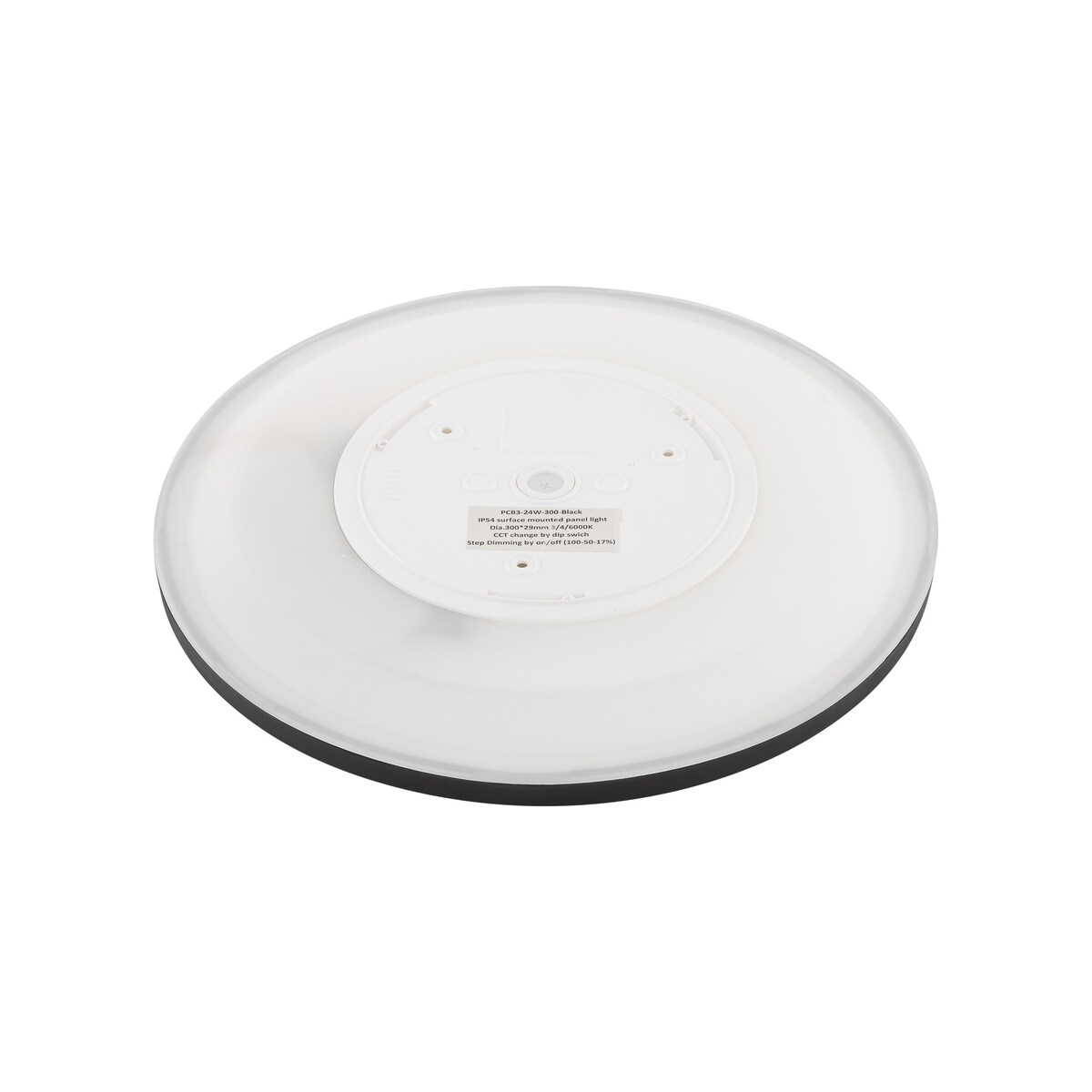 Plafon hermetyczny LED 45W IP54 TK Lighting AQUA 6905 czarny 4980 lm 3000/4000/6500K ściemniany