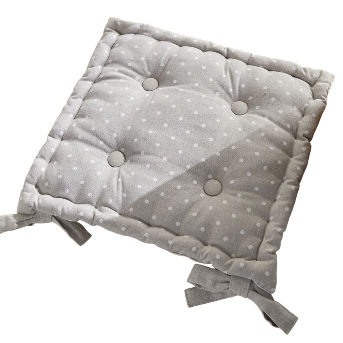 Poduszka na krzesło CONSTANCE, bawełniana, wiązana, 40 x 40 cm