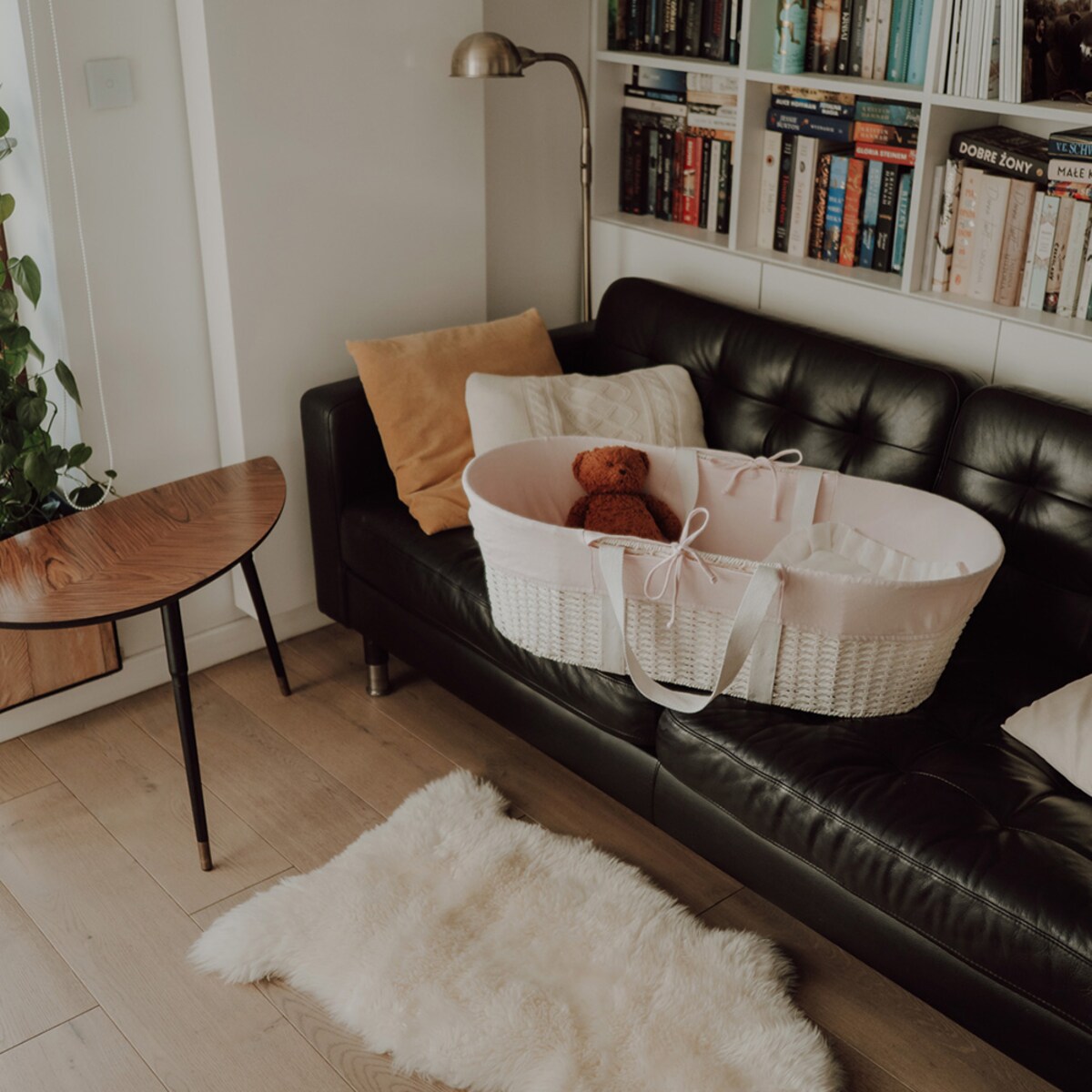 Pokrowiec na kosz Mojżesza - Pokrowiec - Różowy