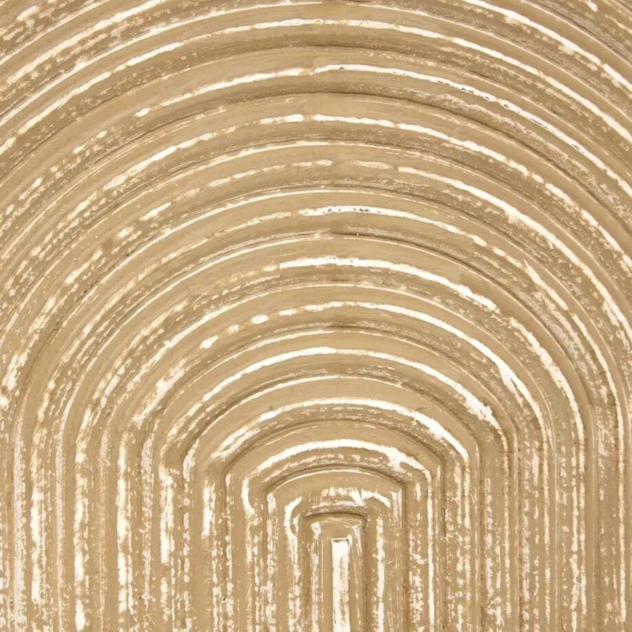 Lustro wiszące z MDF, brązowe-postarzane, 145x90 cm, Anouk
