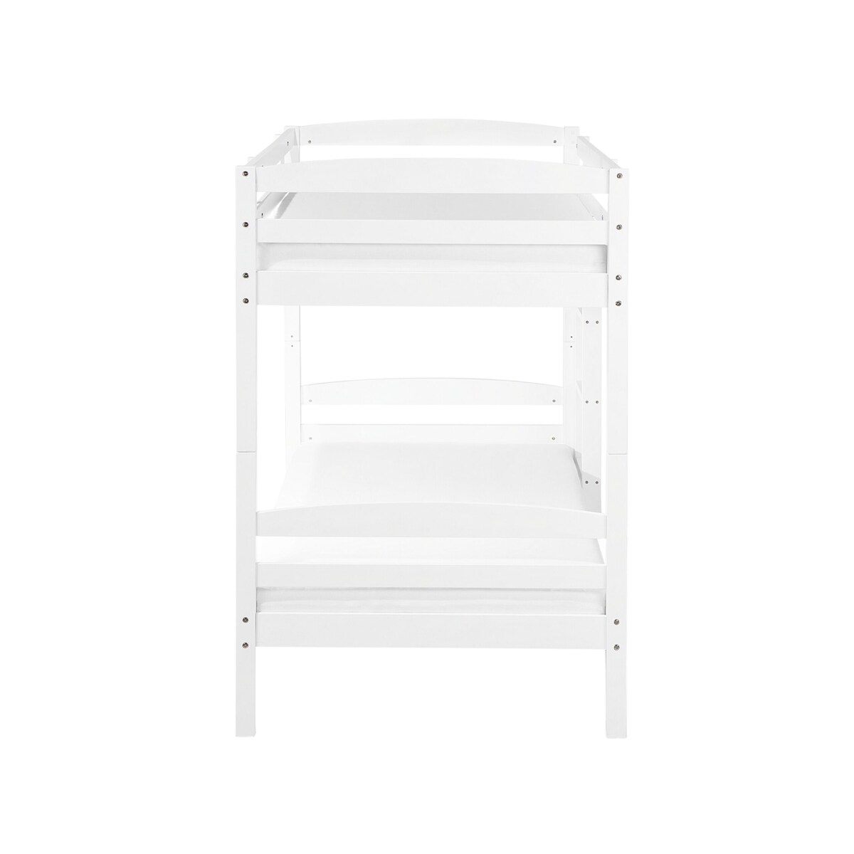 Łóżko piętrowe drewniane 90 x 200 cm białe REGAT