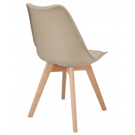 Krzesło skandynawskie OSLO do kuchni jadalni beżowe