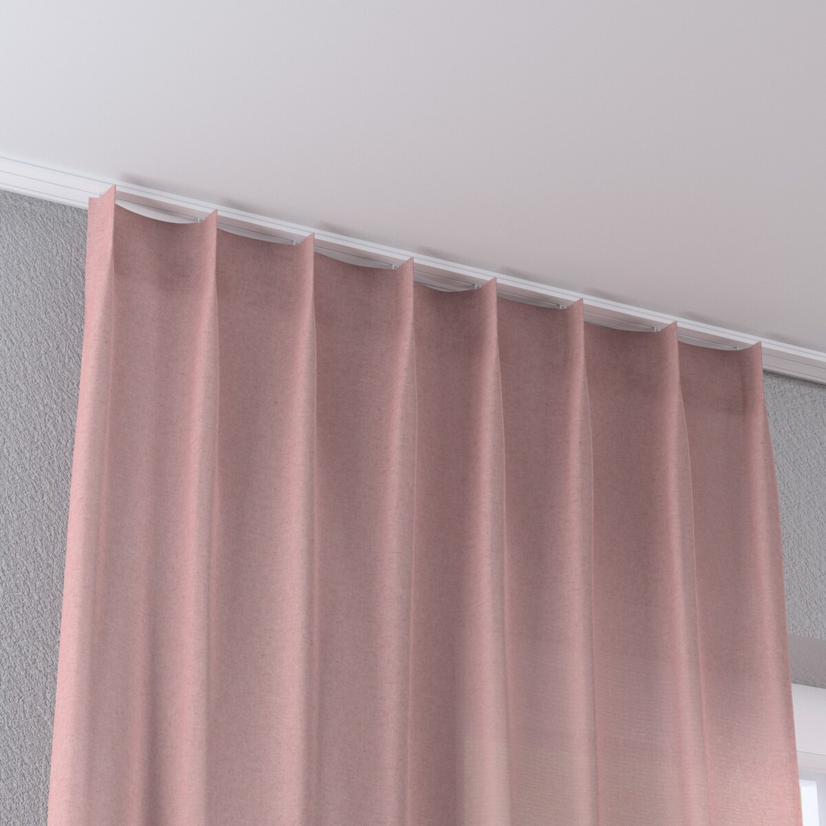 Zasłona na haczykach flex pojedynczych 130x260 czerwony melanż