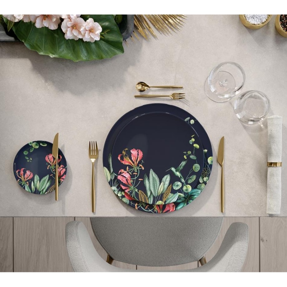 Talerz płaski granatowy Avarua, 27 cm, Villeroy & Boch