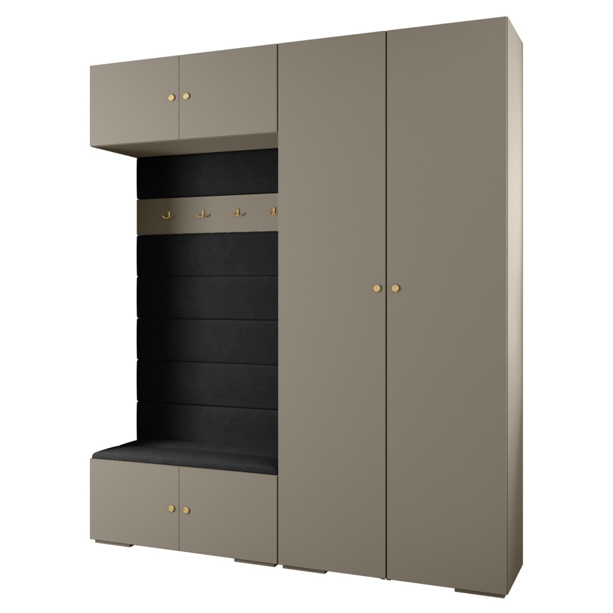 Garderoba do przedpokoju INOVA 2 Z18 kaszmir+złoty+manila18