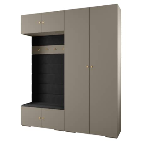 Garderoba do przedpokoju INOVA 2 Z18 kaszmir+złoty+manila18