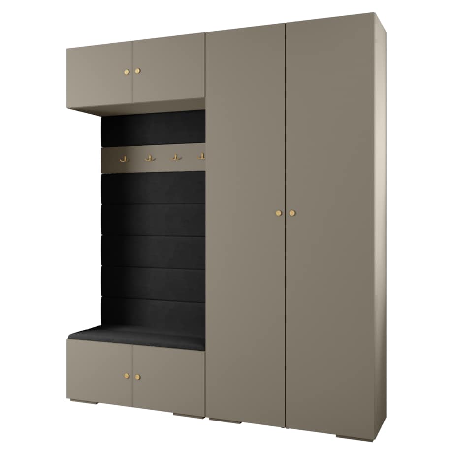 Garderoba do przedpokoju INOVA 2 Z18 kaszmir+złoty+manila18