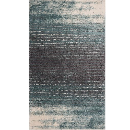 Dywan Modern Teal blue/dark grey 160x230cm, 160 x 230 cm