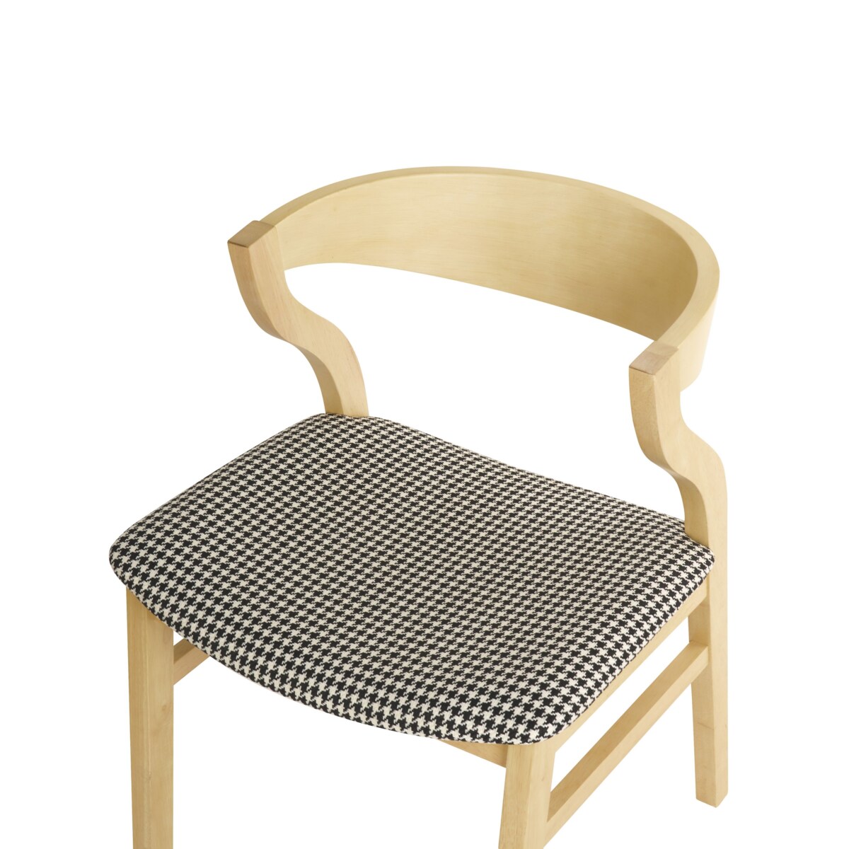 Krzesło do jadalni Zestaw 2 Czarno-biały MAROA