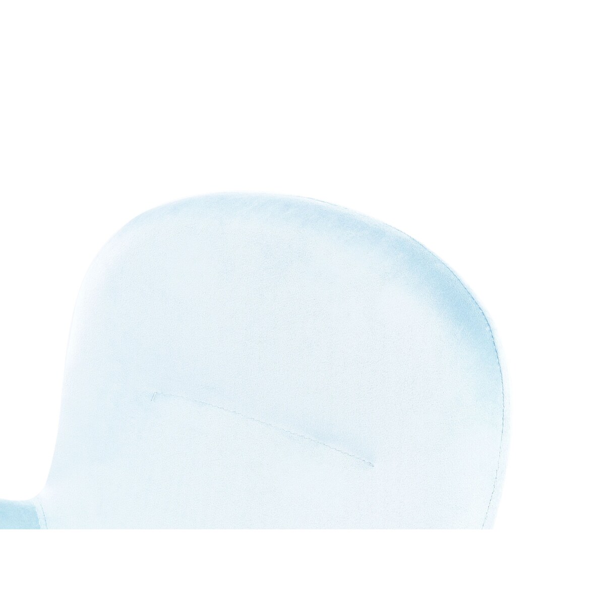 Krzesło biurowe regulowane welurowe jasnoniebieskie PRIDDY