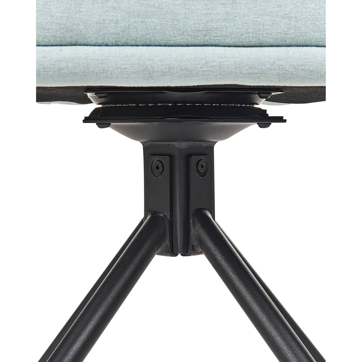 Zestaw 2 krzeseł do jadalni MIRA Tkanina Miętowy