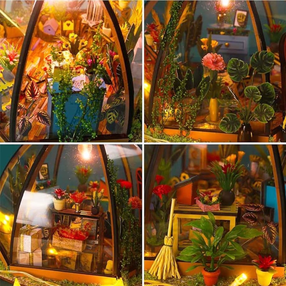 Miniaturowy domek - Słońce w kwiatach