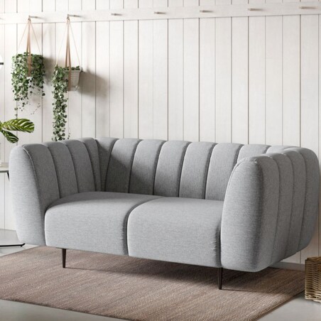 Shel Sofa 2-osobowa - jasnoszara