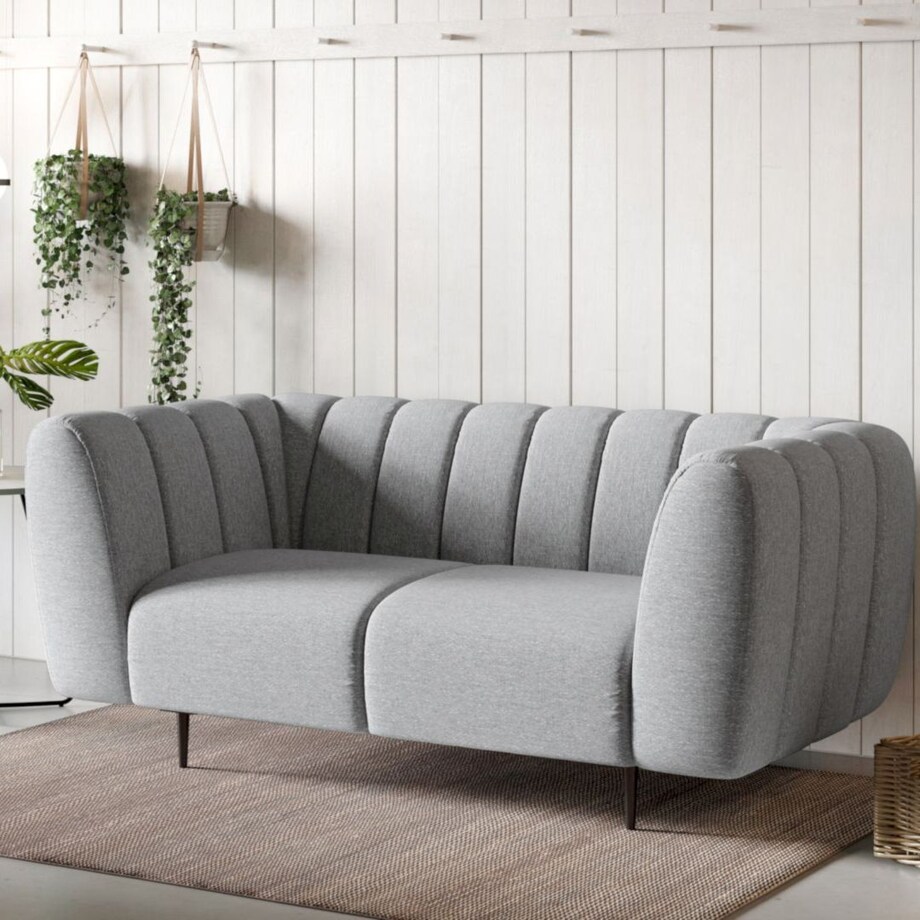 Shel Sofa 2-osobowa - jasnoszara