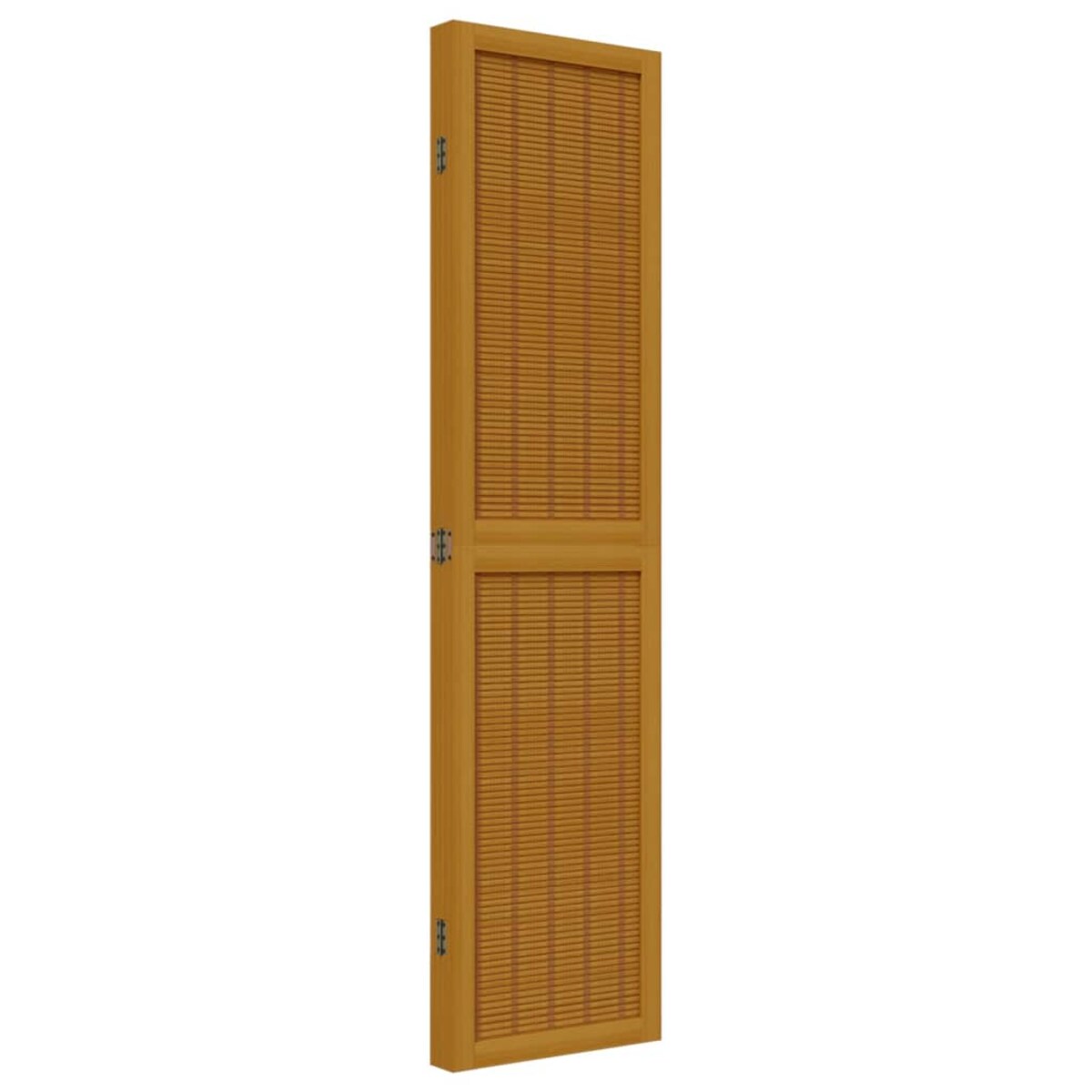 vidaXL Parawan pokojowy, 4-panelowy, brązowy, lite drewno paulowni