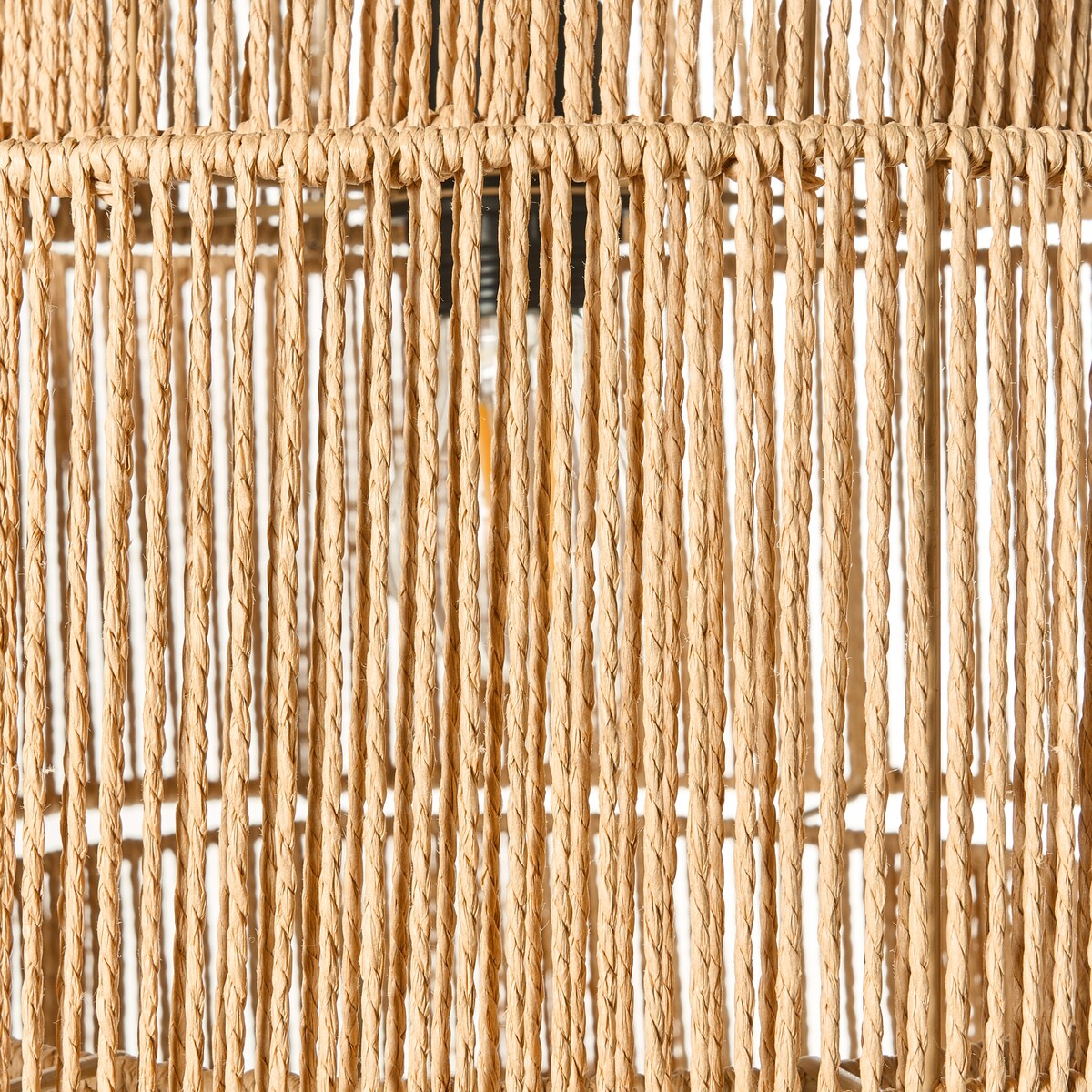 Lampa wisząca WOKIRO Papierowa plecionka Naturalny