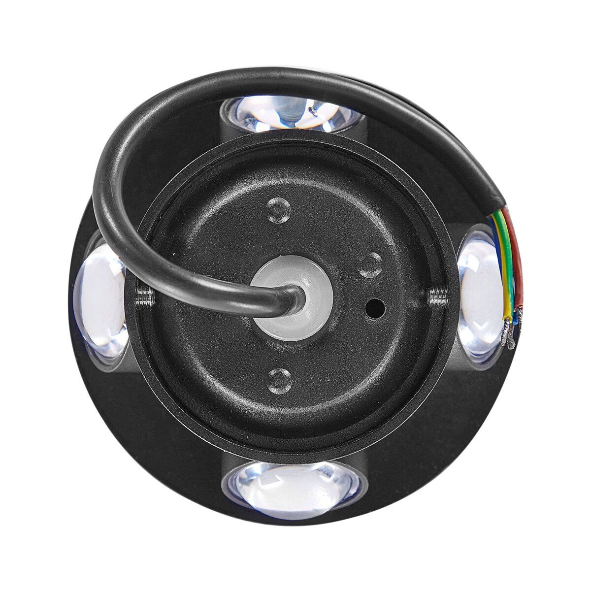 Zestaw 2 lamp ściennych zewnętrznych LED czarny MAURICE