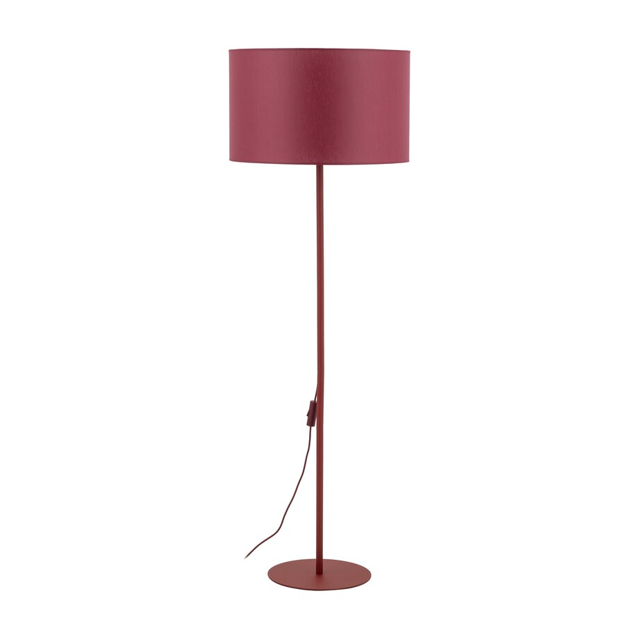 Lampa Stojąca Tk Lighting Dalum Burgundowa Bordowa Podłogowa 1Xe27 Abażur 50Cm, Wysokość 151Cm