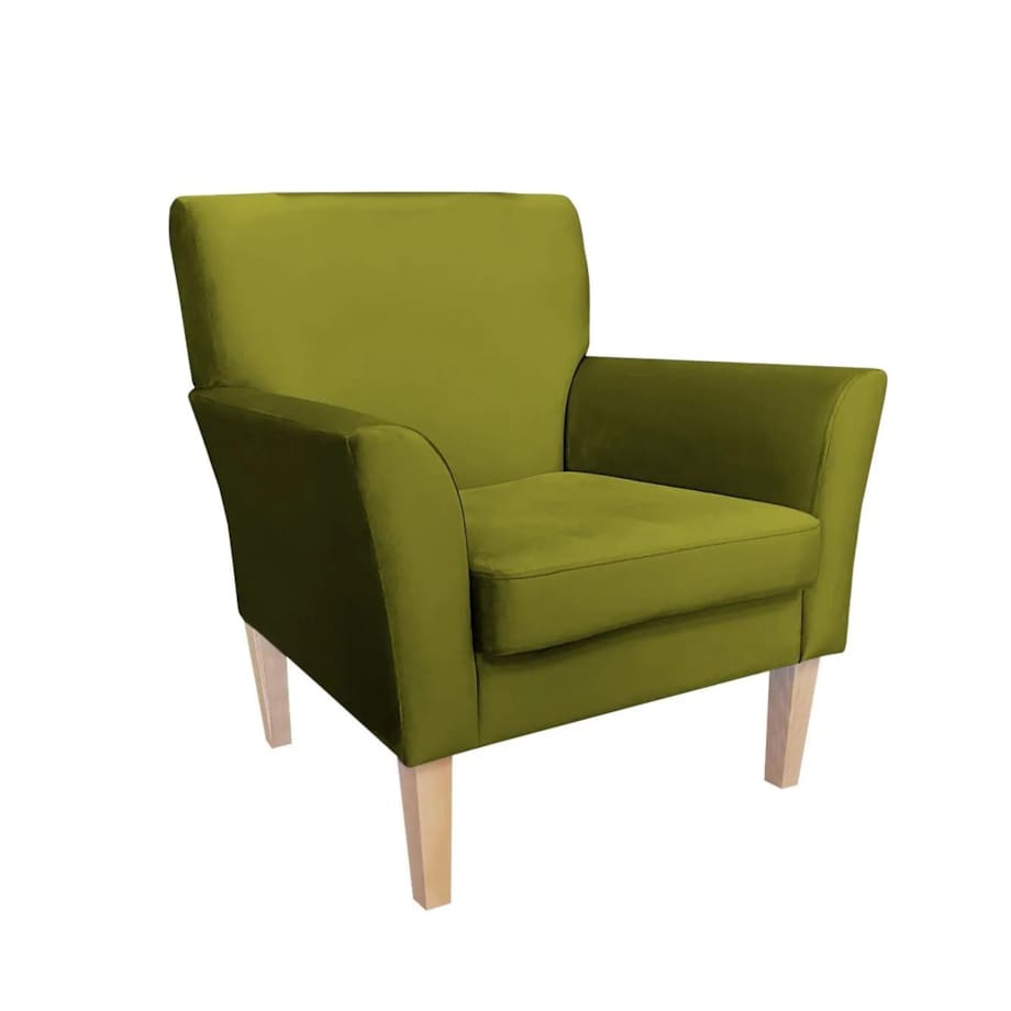 Fotel PIRO BL VELVET oliwkowy