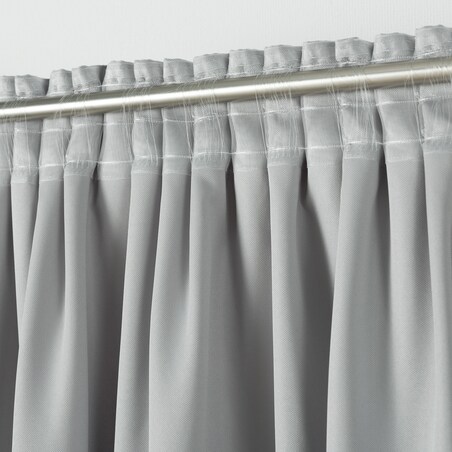 Zasłona na taśmie marszczącej srebrna aksamitna 140 x 280 cm 1 szt. 140x280 srebrny