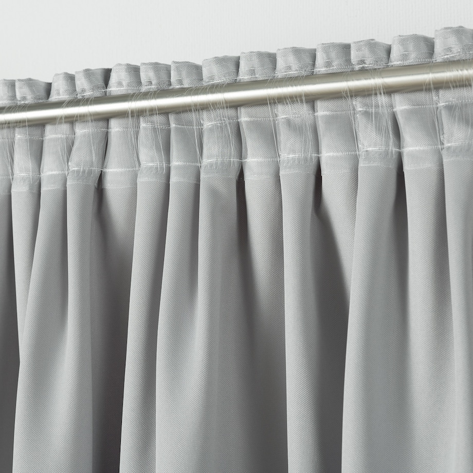 Zasłona na taśmie marszczącej srebrna aksamitna 140 x 280 cm 1 szt. 140x280 srebrny