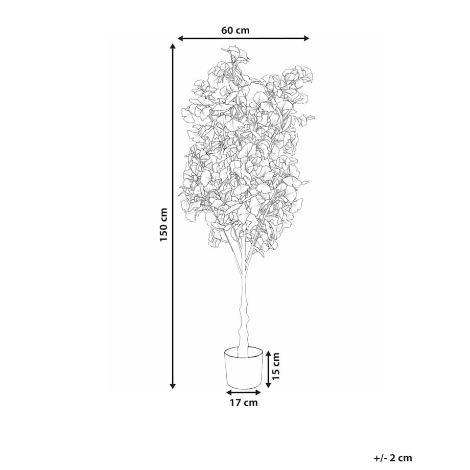 Sztuczna roślina GINKGO TREE 150 cm Zielony