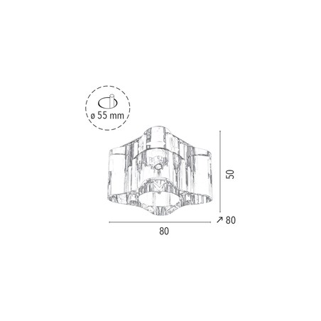 Zestaw Oczek Sufitowych BRITOP Lighting 3xG4 LED 2,3W z zasilaczem, Transparentne Szkło, Polski Producent 3 szt.