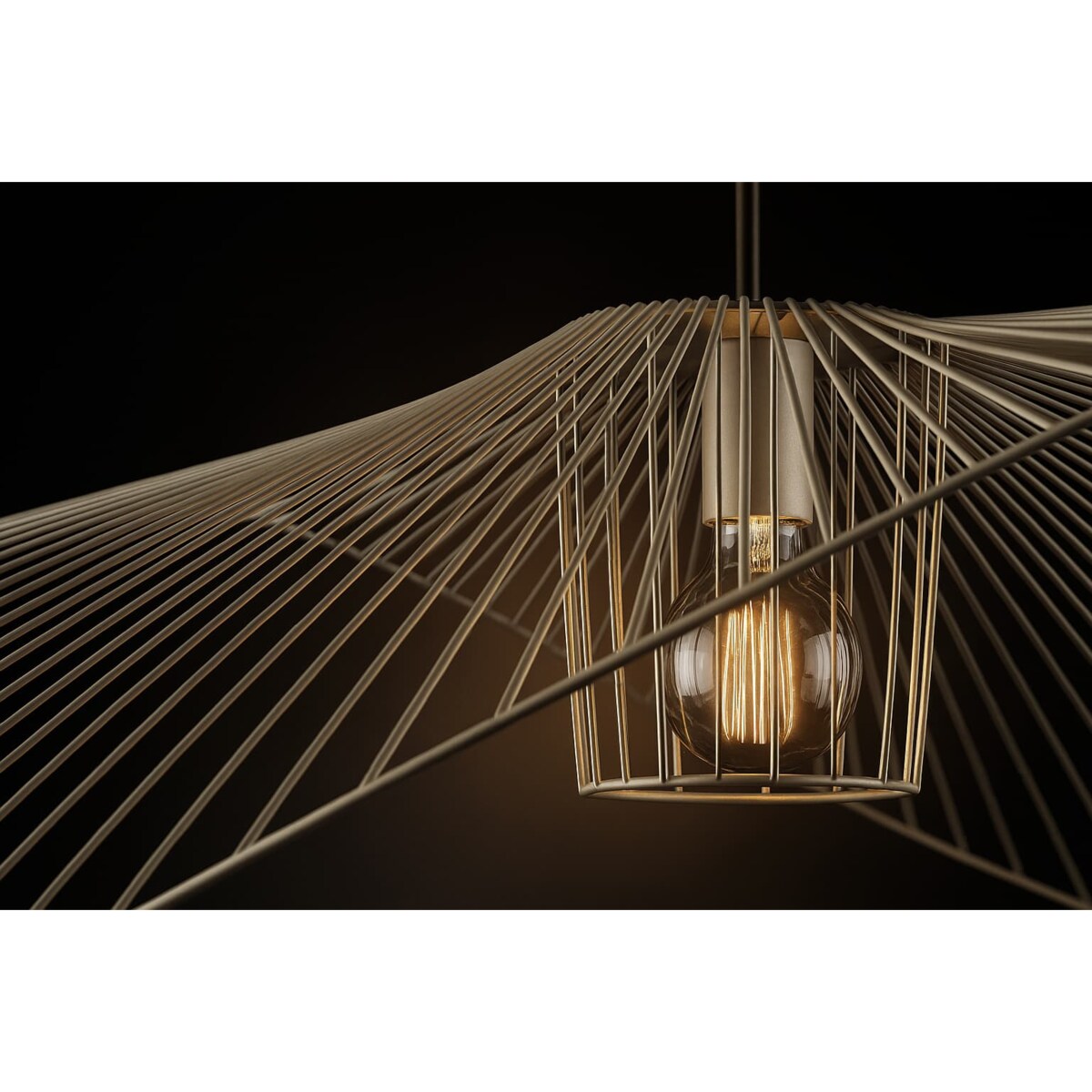 Lampa wisząca KP-21 MINI BEŻ z serii KAPELUSZ