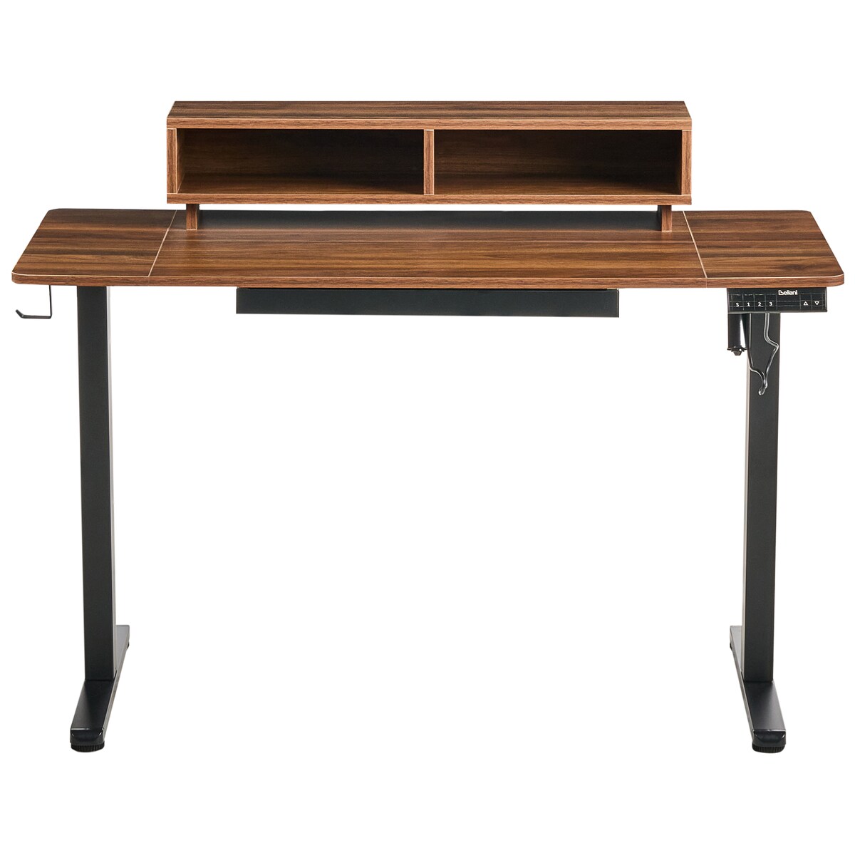 Biurko regulowane elektrycznie LUCAMA Brązowy/ czarny 120 cm 60 cm Z portem USB