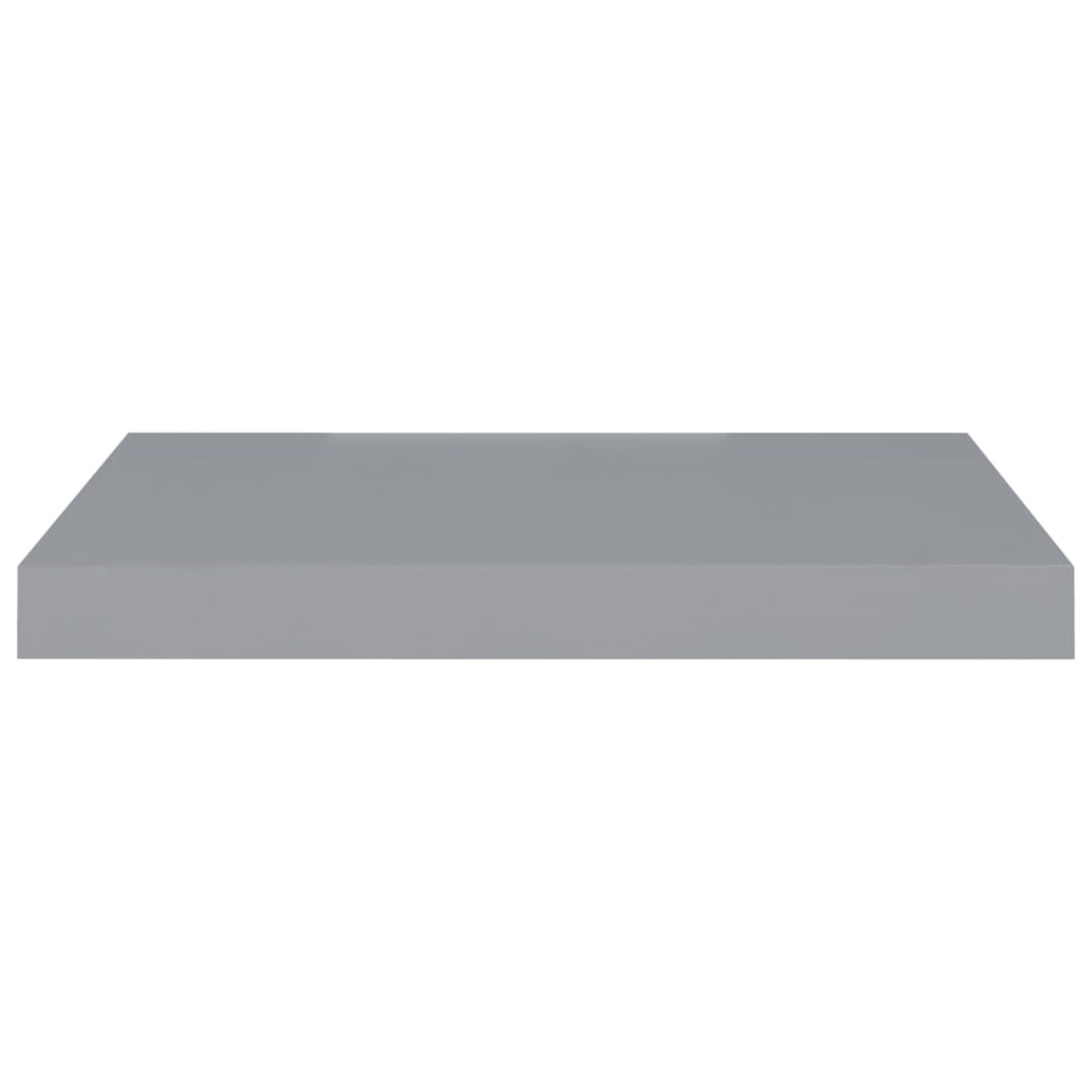 vidaXL Półki ścienne, 4 szt., szare, 50x23x3,8 cm, MDF