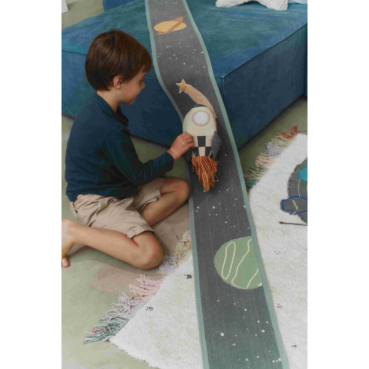 Zabawka bawełniana RIDE & ROLL MilkyWay, "Mom, I want to be an astronaut" Lorena Canals