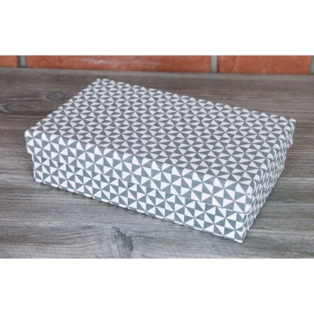 PUDEŁKO na półkę KARTONOWE czarno-białe KOMPLET 3