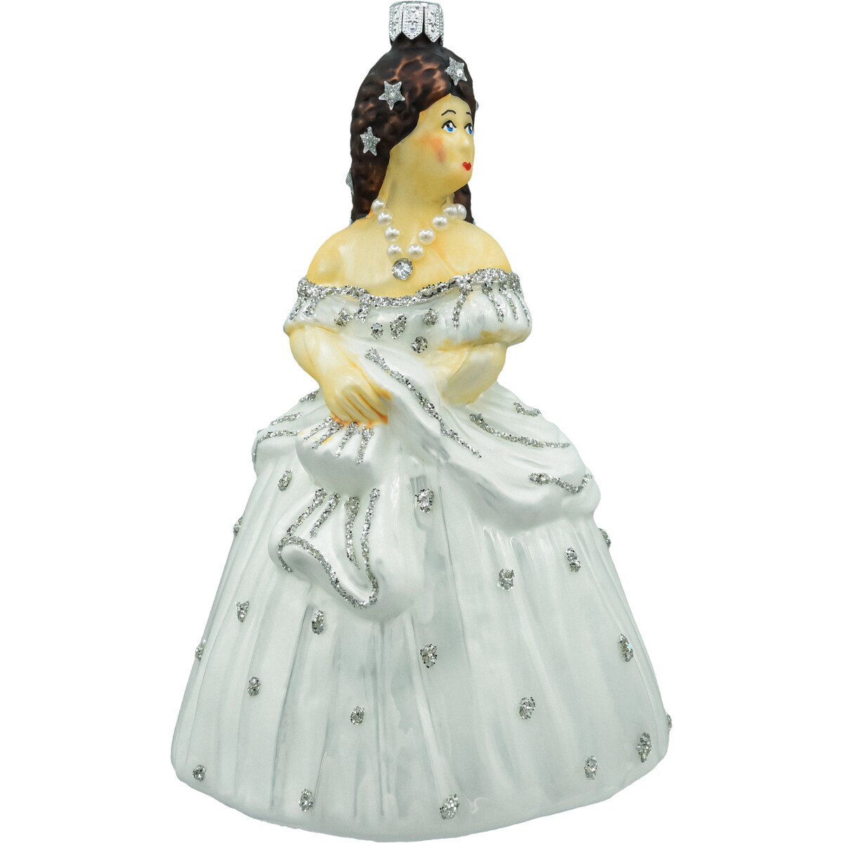 Bombka choinkowa: Dama w białej sukni