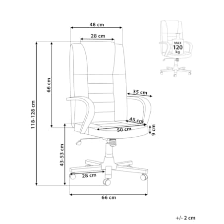 Fotel biurowy regulowany z funkcją masażu skórzany czarny DIAMOND