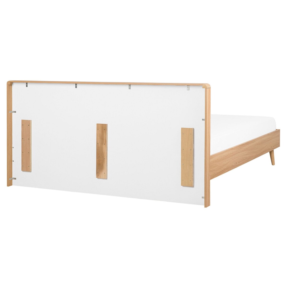 Łóżko 160 x 200 cm jasne drewno SERRIS