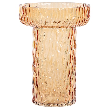 Wazon na kwiaty PLATANIA Szkło 20 cm Pomarańczowy