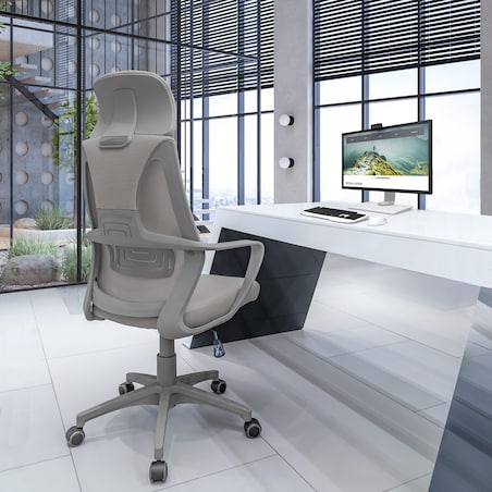 Fotel FUTURA odcienie szarości (pakowany)