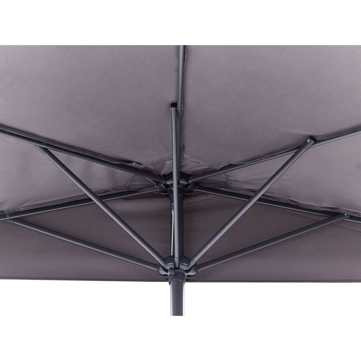 Parasol ogrodowy półokrągły 270 cm szary GALATI