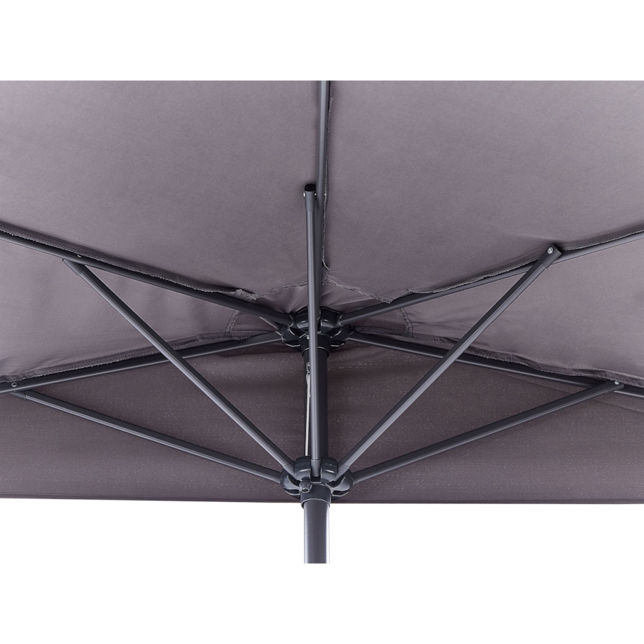 Parasol ogrodowy półokrągły 270 cm szary GALATI